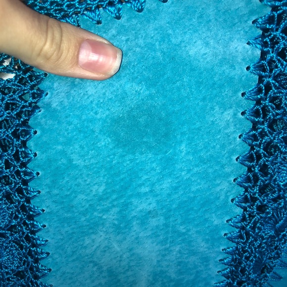 SMH BOUTIQUE LEATHER JACKET BOHO CROCHET SZ S - Picture 3 of 8